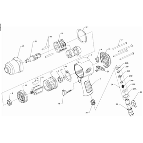 Diagram Diagram and Parts List for IR2130AP  Ingersoll Rand Wrench